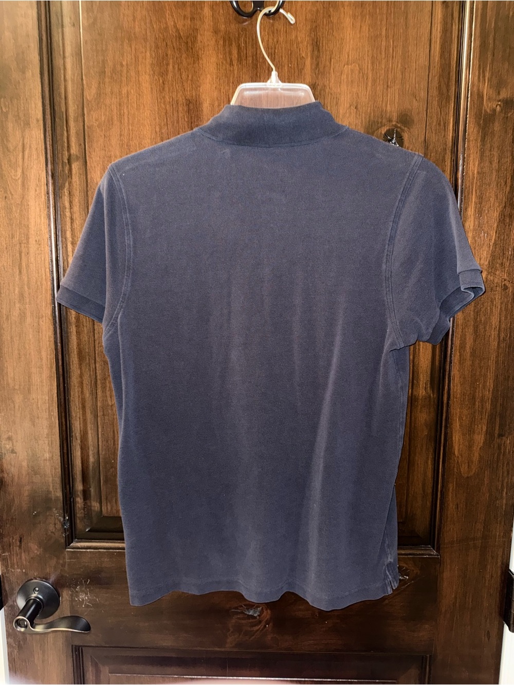 Burberry Navy Blue Polo with Signature Logo - Picture 2 of 5